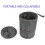 MesaSe Tall Pop-Up Kitchen Garbage Can, Black 2