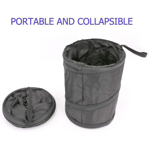 MesaSe Tall Pop-Up Kitchen Garbage Can, Black 1