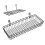 Wire Hanging Baskets Hanging Wall Basket Organizer Iron 2Pcs Black 6