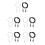 10Pcs Modular Synthesizer Patch Cables High-Precision Mono Audio Wires 10