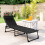 Outsunny Outsunny Folding Beach Chair Chaise Lounge 4 Adjustable Positions, Black 7