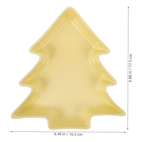 Piatto Bianco Forma Albero Per Uso 2