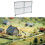 HO Scale Fence Layout Lightweight Creative Micro Landscape Decor DIY Sturdy sliver A 7