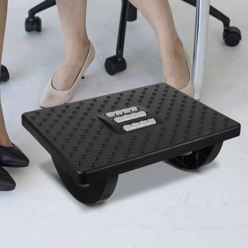 Small Step Stool Raised Foot Office under Desk Footrest Child Black 1