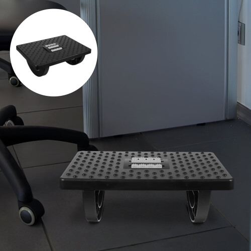 Small Step Stool Raised Foot Office under Desk Footrest Child Black 2