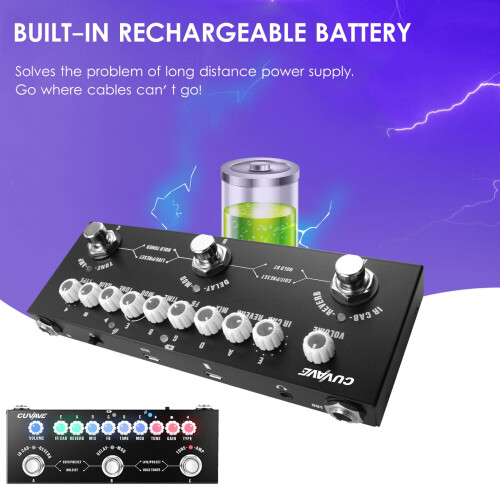 CUVAVE CUBE BABY Guitar Pedal Portable Multi-Effect with 1