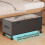 Japceit Rolling Under Bed Storage Bin with Clear Lid, Wheels & Easy Access – Compatible with Standard Beds 6