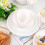 Wheat Straw Dinnerware Set White 32 pcs for 8 7
