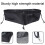 LEDMOMO Horse Feeding Supplies Hay Feeder Bag Black 1Set 1000D Nets Triangular 6