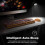 Conjunto de teclado e mouse sem fio, teclado retrô laranja com teclas redondas, 2,4 GHz sem interrupções, compatível com PC/laptop/Mac/Windows 4