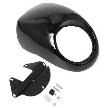 Motorcycle Headlight Cover Headlight Fairing for 883 XL1200 Motorcycle Modified Headlight Cover Bright Black