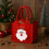 Sacolas de feltro em formato de maçã para a véspera de Natal, sacolas reutilizáveis para doces. 6