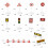 20Ensembles Mini Panneaux De Circulation Éducatifs Jeux Colorés 11