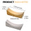 Ensemble de 4 repose-baguettes en acier inoxydable 2