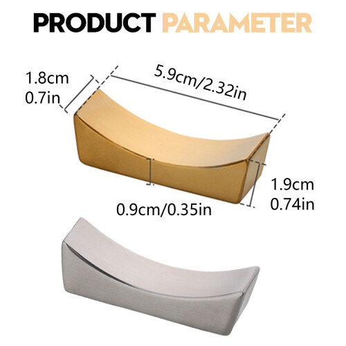 Ensemble de 4 repose-baguettes en acier inoxydable 1