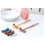 Ensemble de 4 repose-baguettes en acier inoxydable 4