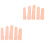 2St Oefen Vingers Roze Voor Professionele Manicure Training 3