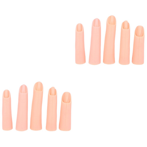 2St Oefen Vingers Roze Voor Professionele Manicure Training 2