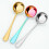Rose Gold Stainless Steel Spoon 304 Flat Bottom Round Tip 6