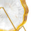 6 Pieces Dishes Set Dinnerware Set Dessert Plate Elegant Kitchen Dish Plate Bone Clear 6