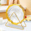 6 Pieces Dishes Set Dinnerware Set Dessert Plate Elegant Kitchen Dish Plate Bone Clear 7