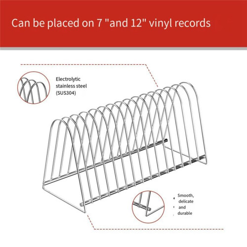 Vinyl Record Display Rack Reading Rack Home Storage Desktop Storage CD Storage Record Rack 15 Slots 2