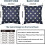Fodere per cuscini patriottiche Blue Star 16x16, set da 2 4