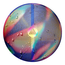 Lakhovsky MWO Polarized Disc 100MM Rainbow Pyramid Double-Sided Multi-Waveoscillator Awaken Self Repair