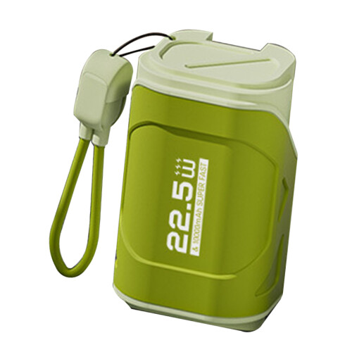 Batterie externe compacte de 10000 mAh, 22,5 W vert olive