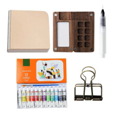 Travel Paint Palette Pocket Artist Watercolor Set Watercolor Palette Set Portable Watercolor Set for School