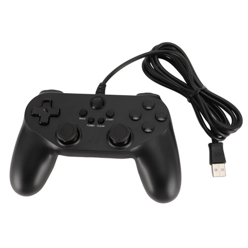 Kabelgebundener USB-PC-Gamecontroller aus ABS mit doppelter Vibrationsfunktion 1