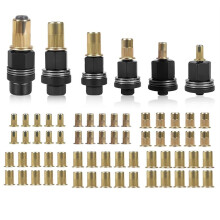 Set mit 6 Nietmutternzangen, Einpressmuttern-Nietmuttern-Set, Nieten für M3-M10 mit 60 Muttern