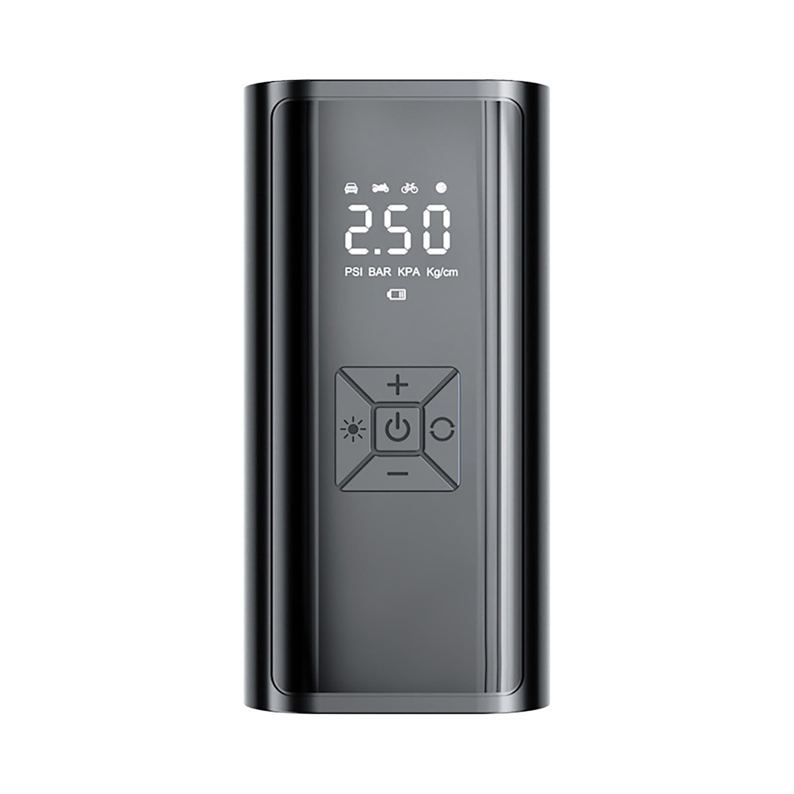 Bærbar 150PSI dækpumpe med 6000mAh batteri, LED-lys og automatisk ...
