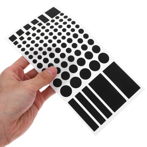 4 Sheets Number Light Dimming Stickers Blocking Strips Office Black 2