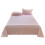Solid Color Washed Cotton Bedding Set 3-Piece Pink 2