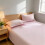 Solid Color Washed Cotton Bedding Set 3-Piece Pink 6