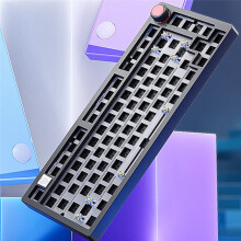 Wired Mechanical Keyboard Kit with Knob RGB Light Gasket Custom Aluminum Hot-Swap Laptop Office Gamer Wired Keyboard A