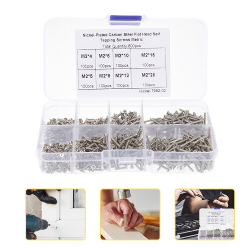 unbranded Hex Self-tapping Screws Solid Material Screw 12.8X6.5cm Silver 2