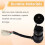 5-Wire Ignition Key Lock  Assembly for 2-5KW Gasoline Generators, Combination Start , Fits Gas Generator 4