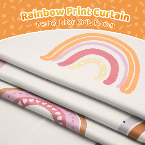 Παιδικές Κουρτίνες Boho Rainbow – Θερμική Συσκότιση, 52" x 84", 2