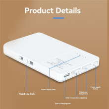Mobile Phone Take Photo and Video Fill Light Type-C Charging Interface LED Portable Fill Light with Clip Black