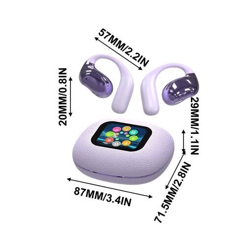Wireless Touch Screen Earbuds Bluetooth 5.4 with HD LED 2