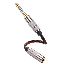 HiFi Audio Adapter Cable 4.4mm Balanced Male to 3.5mm Stereo Female,13cm for Headphone Amp