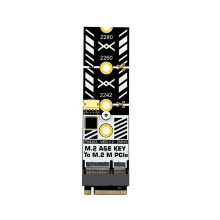 M2 A+E Key zu M2 NVMe Adapter Konverter M.2 Wifi Interface A/E zu M Key Erweiterungskarte für 2230 2242 2260 2280 NVMe SSDs