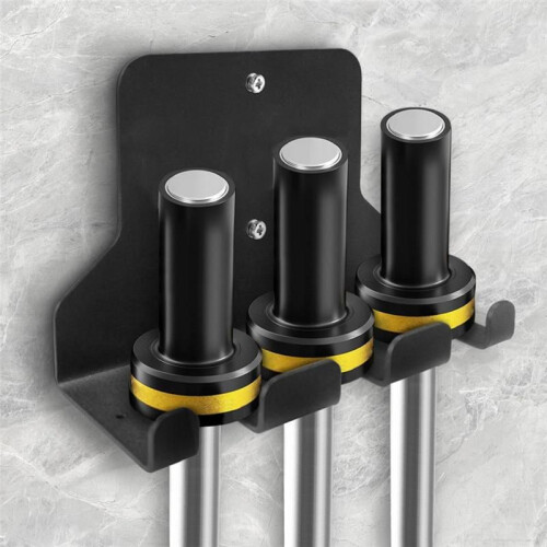Supporto da Parete per Bilanciere Supporto da Parete per Asta di Stoccaggio Supporto Verticale per Bilanciere Resistente Supporto per Asta di