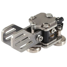 Aluminum Alloy CW Morse Key Portable Telegraph Key Paddle Key with Magnetic Base for Ham Radio  Short Wave