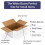 Conjunto de 40 caixas de papelão ondulado branco para envio, 10x7x5 polegadas (25,4x17,8x12,7 cm). Ideal para embalagens comerciais. 5