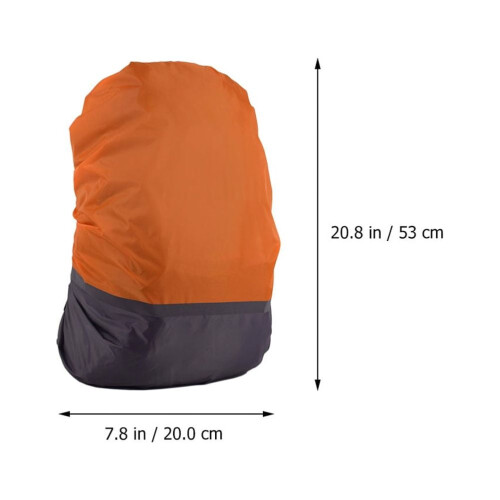 Orange Polyester Rain Cover for Backpack 190T 1 Pack 1