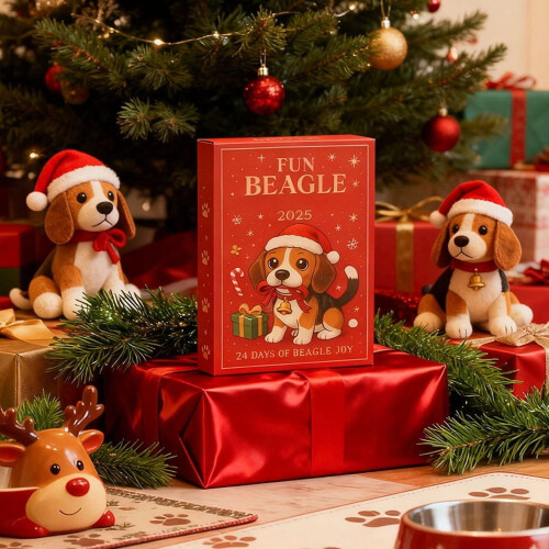 Beagle Dog Advent Calendar Christmas Tree Decor 24 Days 1
