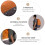 Orange Polyester Rain Cover for Backpack 190T 1 Pack 6